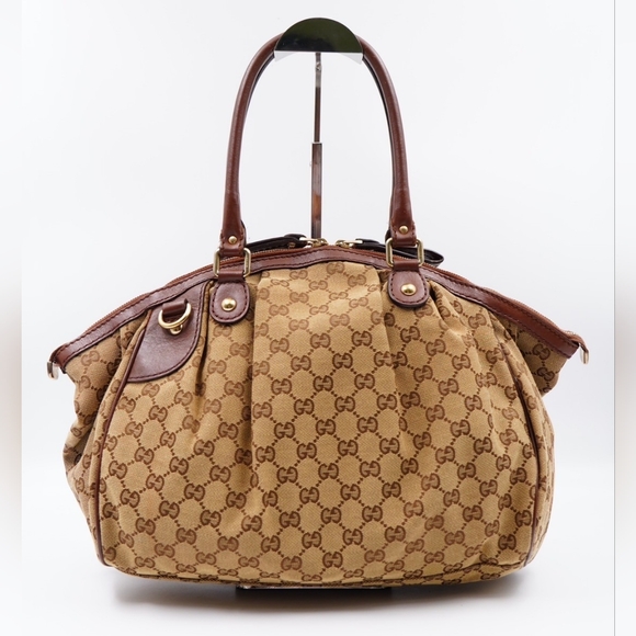 AT28❤️Gucci GG Monogram Canvas Sukey 2 Way - Picture 7 of 15